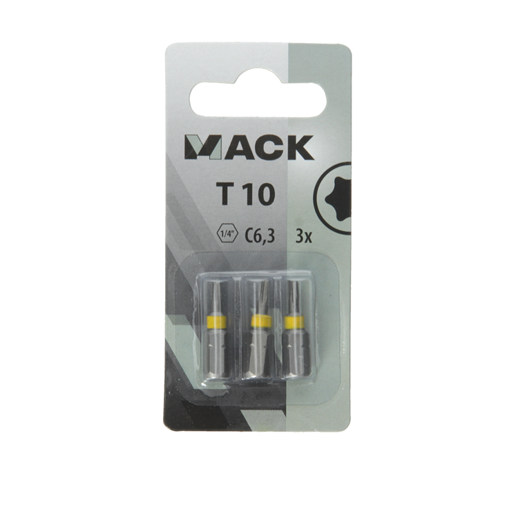 Afbeelding laden in galerijviewer, Mack 1018301 - schroefbit t10 l25mm 3st | 5 stuks
