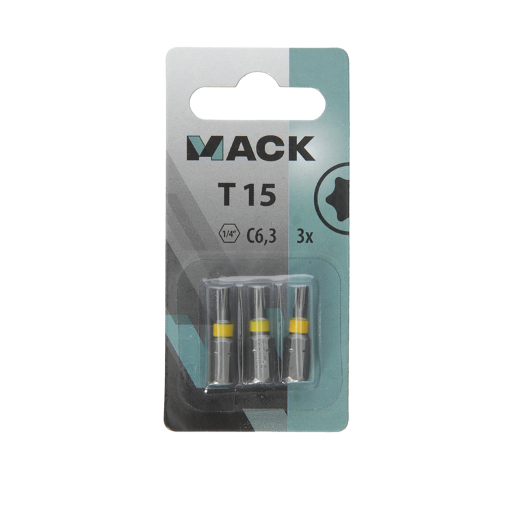Afbeelding laden in galerijviewer, Mack 1018302 - schroefbit t15 l25mm 3st | 5 stuks
