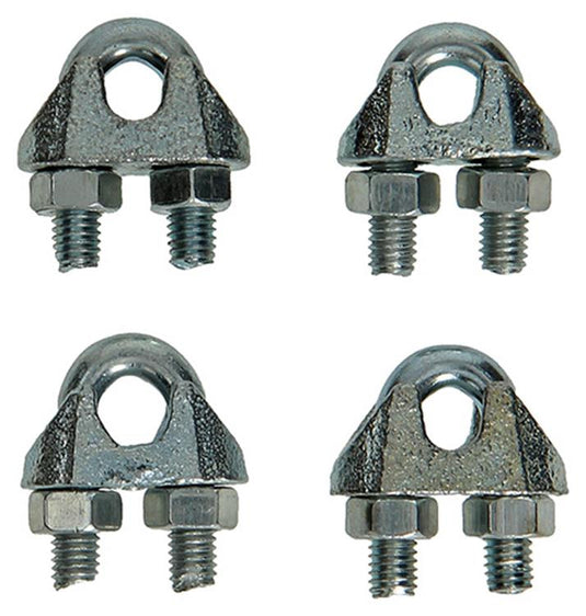Mack 1008451 - 4 staaldraadklemmen 5mm verzinkt | 10 stuks