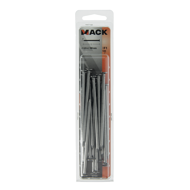 Afbeelding laden in galerijviewer, Mack 1017126 - nagel platte kop 180 gr 4,0 x 100 mm | 10 stuks
