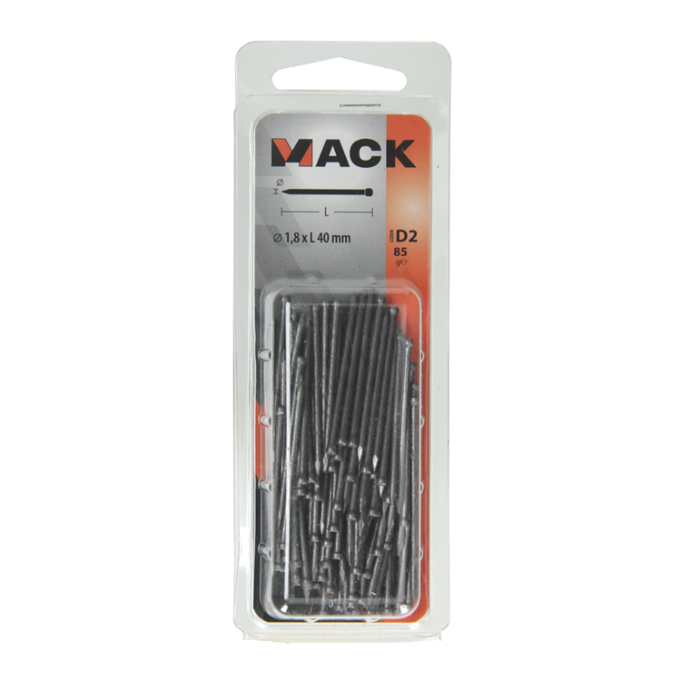 Afbeelding laden in galerijviewer, Mack 1017133 - fijne nagel ronde kop 85 gr 1,8 x 40 mm | 5 stuks
