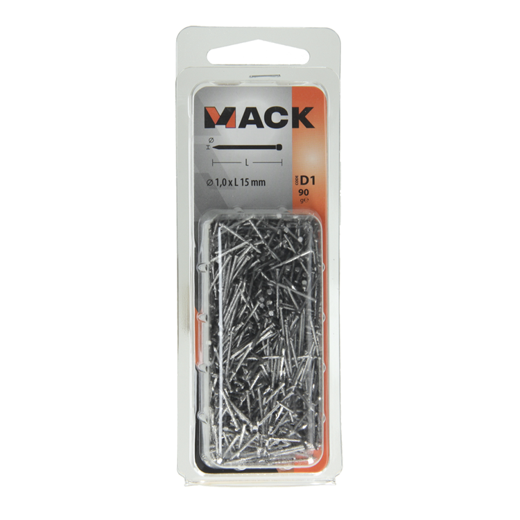 Afbeelding laden in galerijviewer, Mack 1017134 - nagel ronde kop 90 gr 1,0 x 15 mm | 5 stuks
