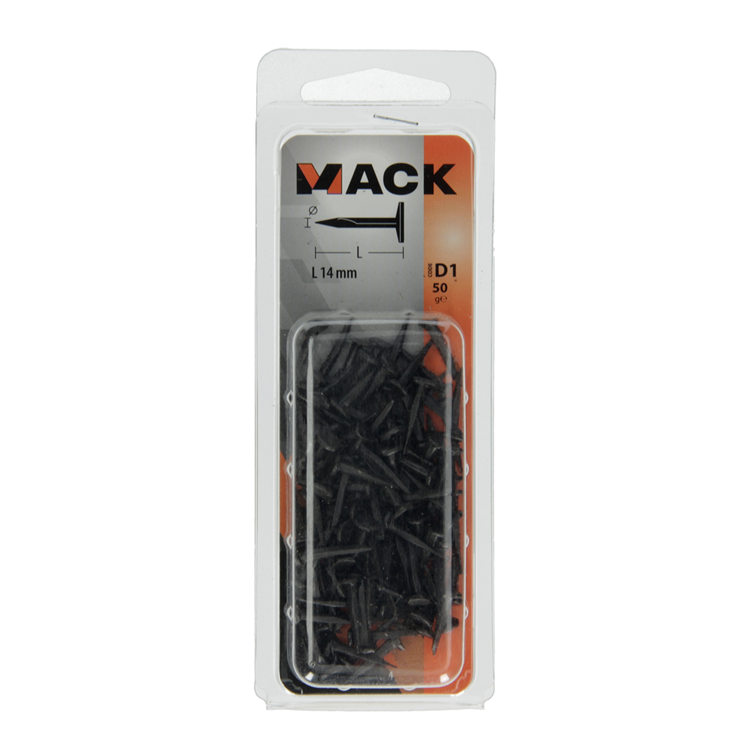 Chargez l'image dans la visionneuse de la galerie, Mack 1017194 - bloknagel staal geblauwd 50 gr14 mm | 10 stuks
