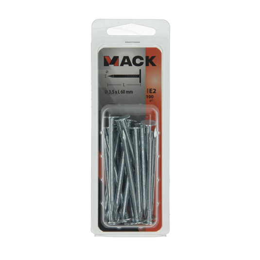Mack 1017206 - schalienagel staal verzinkt 100 gr 3,5 x 60 mm | 5 stuks
