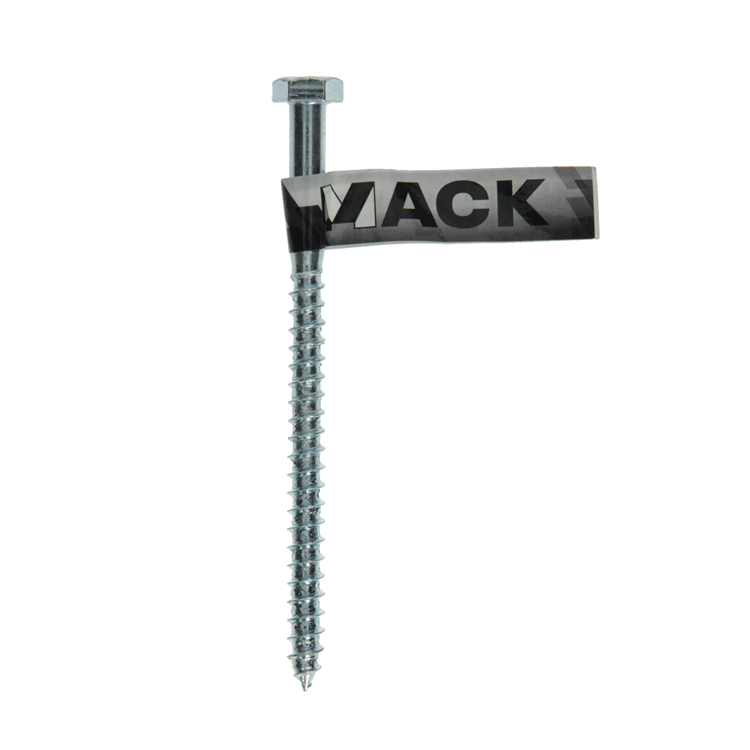 Afbeelding laden in galerijviewer, Mack 1017420 - houtdraadbout staal verzinkt 1 st 8 x 120 mm | 10 stuks

