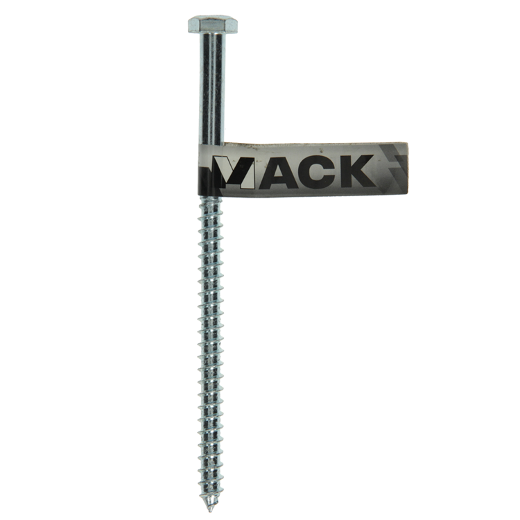 Afbeelding laden in galerijviewer, Mack 1017421 - houtdraadbout staal verzinkt 1 st 8 x 140 mm | 10 stuks
