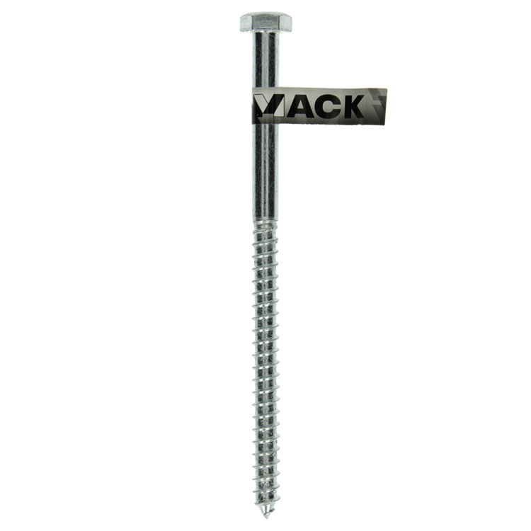 Afbeelding laden in galerijviewer, Mack 1017433 - houtdraadbout staal verzinkt 1 st 12 x 200 mm | 10 stuks
