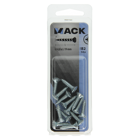 Mack 1017487 - zelftappende schroef bvk verz.14 st 4,8 x 19 mm | 10 stuks