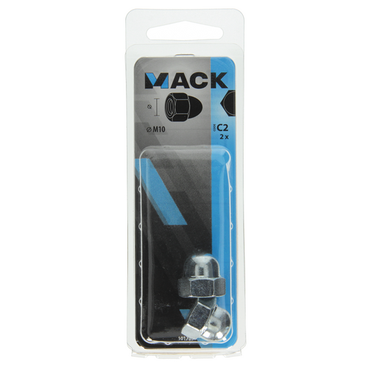 Mack 1017694 - zeskant dopmoer staal verzinkt2 st m10 | 10 stuks