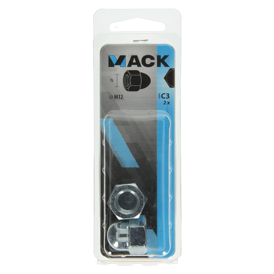 Mack 1017695 - zeskant dopmoer staal verzinkt2 st m12 | 10 stuks