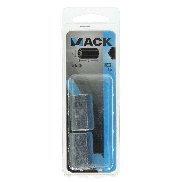 Chargez l'image dans la visionneuse de la galerie, Mack 1017706 - zeskant verbindingsmoer verzinkt 2 st m10 | 5 stuks
