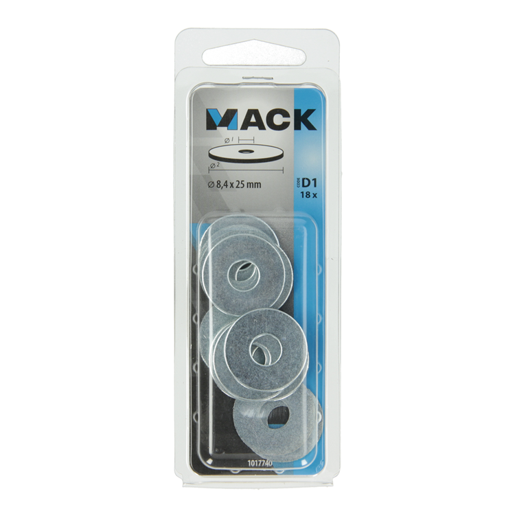 Afbeelding laden in galerijviewer, Mack 1017740 - carrosserie sluitring verzinkt18 st 8,4 x 25 mm | 10 stuks
