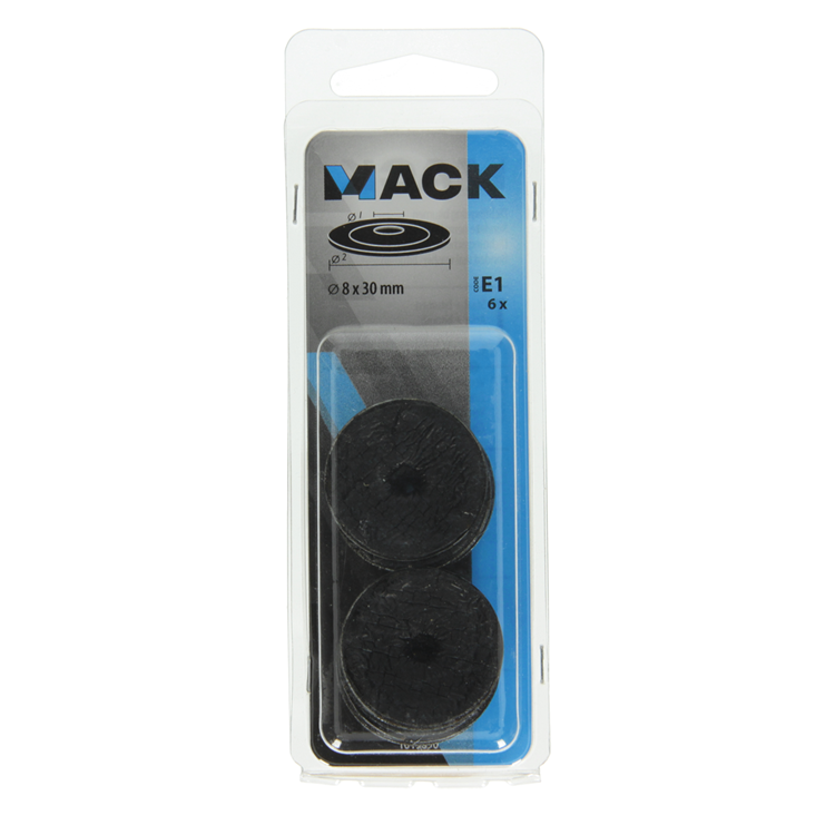 Afbeelding laden in galerijviewer, Mack 1019690 - dichtingsring bitumen verzinkt6 st 8 x 30 mm | 10 stuks
