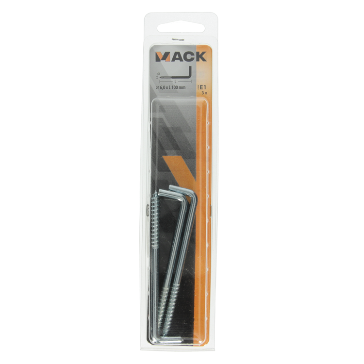 Afbeelding laden in galerijviewer, Mack 1017824 - schroefduim staal verzinkt 3 st 6,0 x 100 mm | 5 stuks
