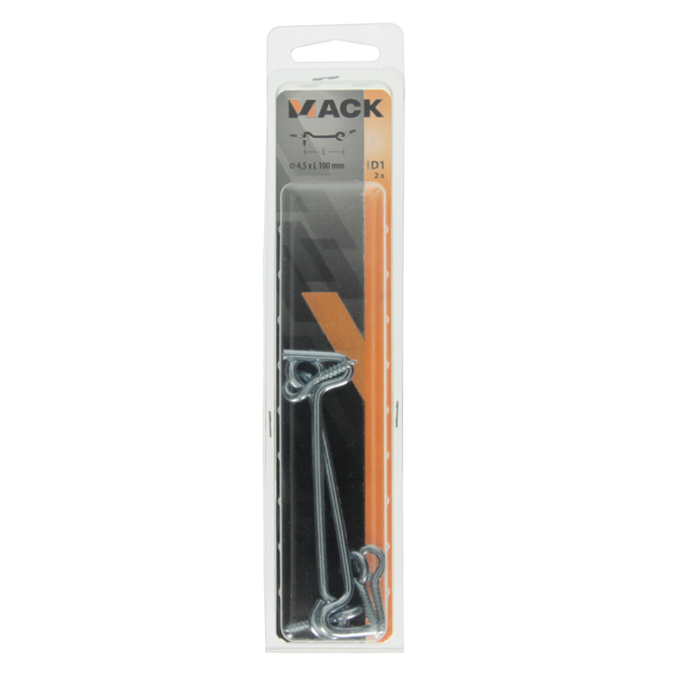 Afbeelding laden in galerijviewer, Mack 1017850 - windhaak staal verzinkt 2 st 4,5 x 100 mm | 5 stuks
