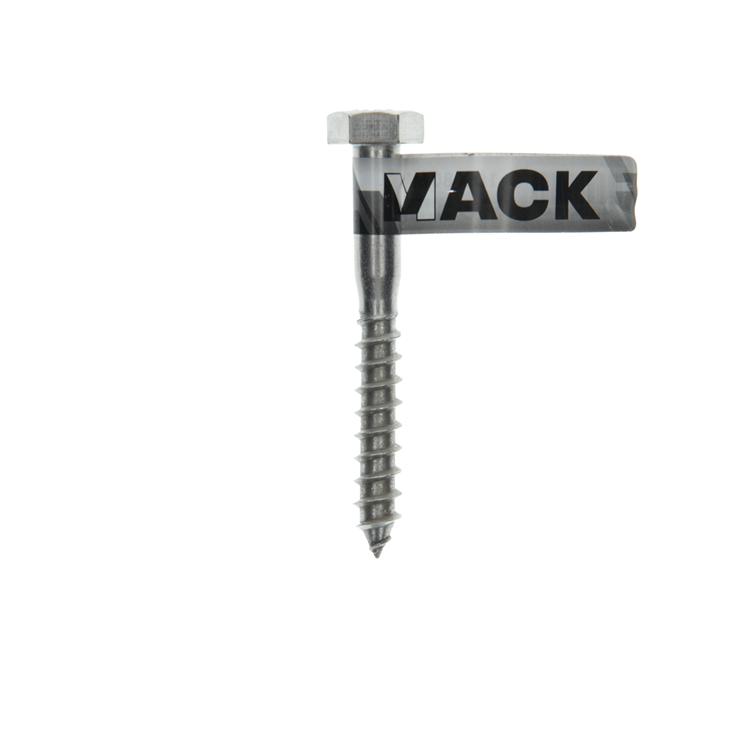 Afbeelding laden in galerijviewer, Mack 1019777 - houtdraadbout roestvrijstaal 1st 10 x 80 mm | 10 stuks
