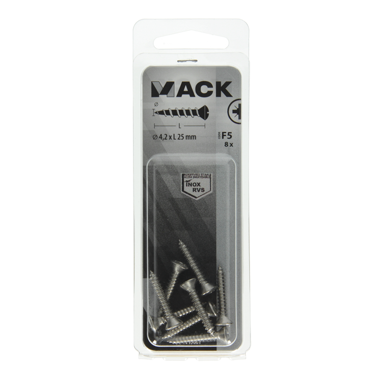 Afbeelding laden in galerijviewer, Mack 1019801 - zelftappende schroef bolvz.kopa2 8st 4,2 x 25 mm | 10 stuks
