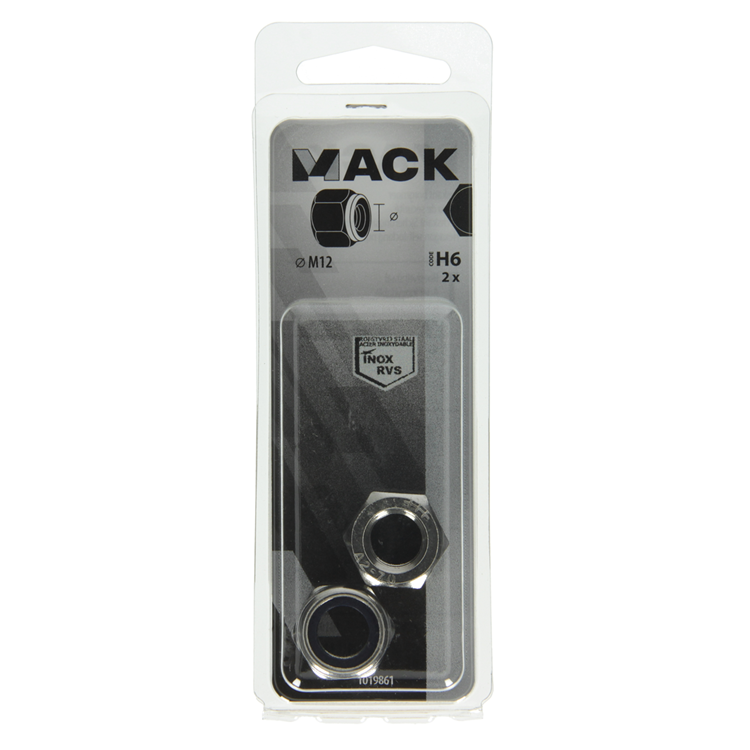 Chargez l'image dans la visionneuse de la galerie, Mack 1019861 - zeskant borgmoer inox a2 2 st m 12 | 10 stuks

