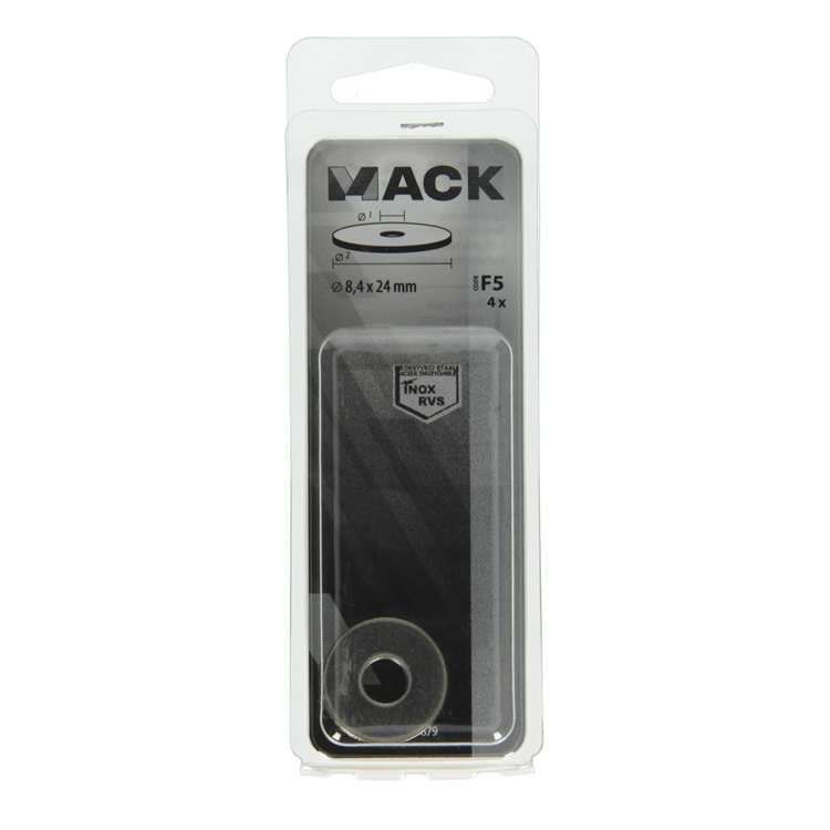 Afbeelding laden in galerijviewer, Mack 1019879 - carrosserie sluitring inox a2 4 st 8,4x24 | 10 stuks

