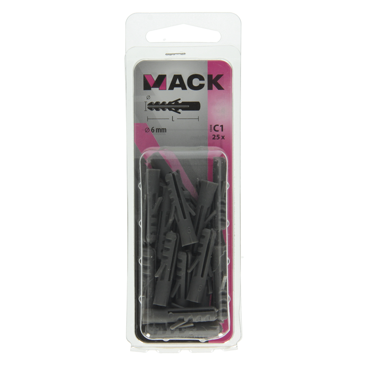 Afbeelding laden in galerijviewer, Mack 1017880 - plug polyethyleen 25 st 6 mm | 5 stuks
