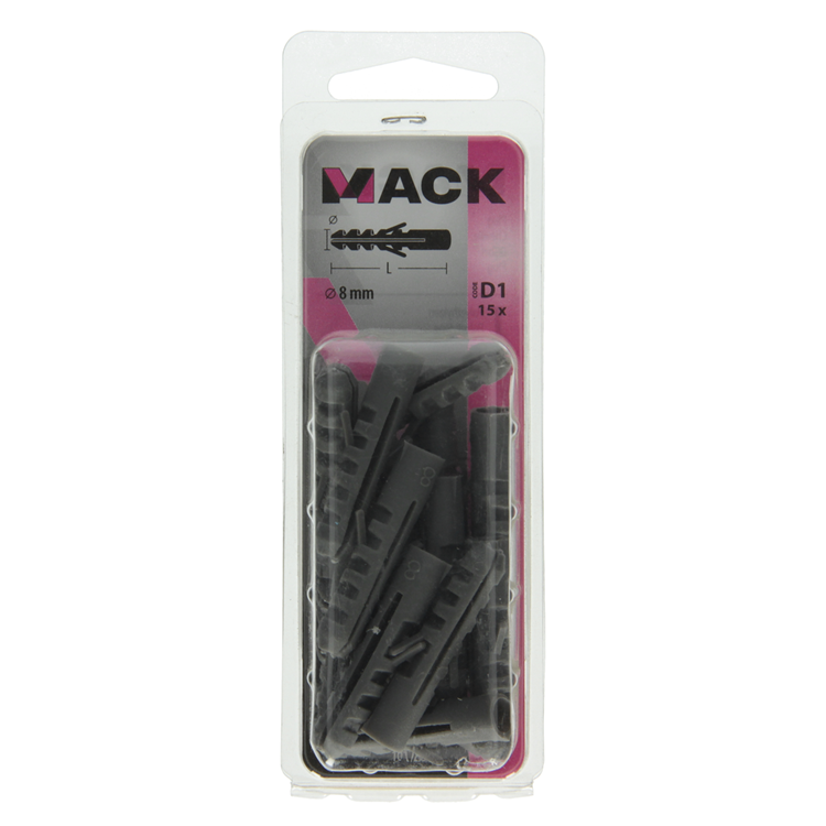 Afbeelding laden in galerijviewer, Mack 1017882 - plug polyethyleen 15 st 8 mm | 5 stuks
