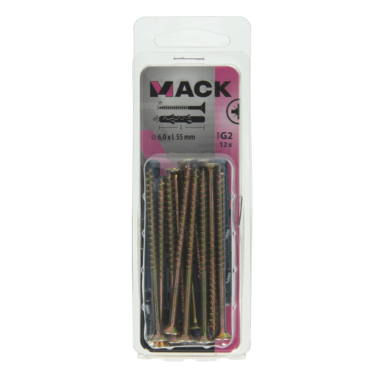 Afbeelding laden in galerijviewer, Mack 1019932 - plug lange exp.polyeth. + schr. 4x70 12st 6 x 55 mm | 5 stuks
