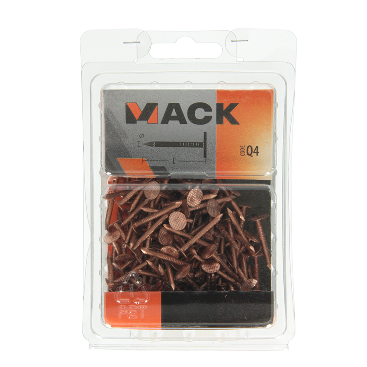 Afbeelding laden in galerijviewer, Mack 1019973 - schalienagel koper 180 gr 2,5 x 25mm | 5 stuks
