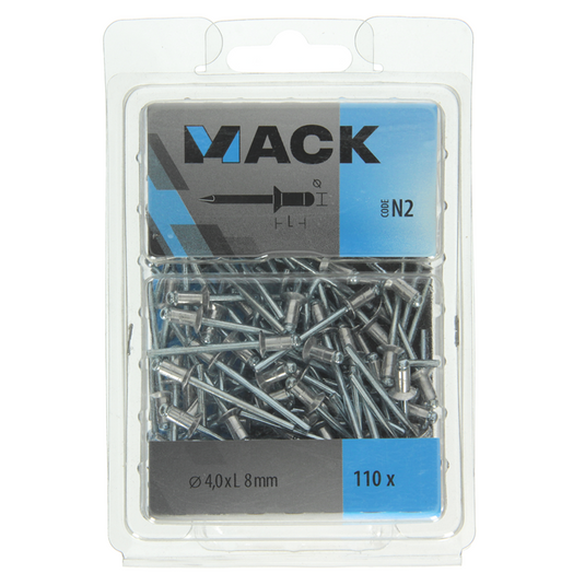 Mack 1020313 - 110 blindnieten alu 4,0x8mm | 5 stuks