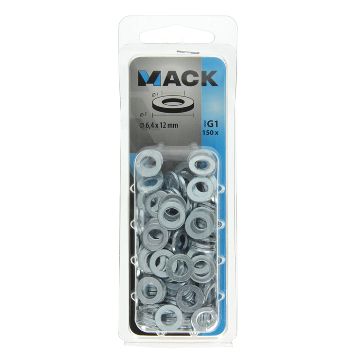ギャラリービューアに画像をロードする, Mack 1018116 - sluitring staal verzinkt 150 st 6,4 x 12 mm | 5 stuks
