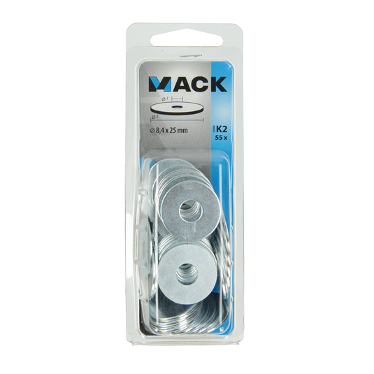 Mack 1018127 - carrosserie sluitring verzinkt55 st 8,4 x 25 mm | 5 stuks