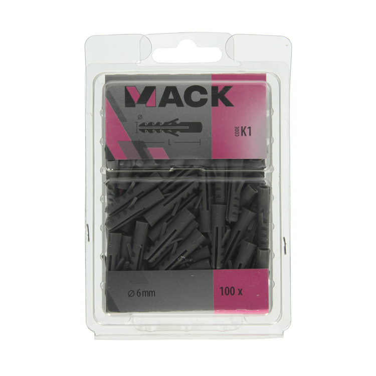 Afbeelding laden in galerijviewer, Mack 1018154 - plug polyethyleen 100 st 6mm | 5 stuks
