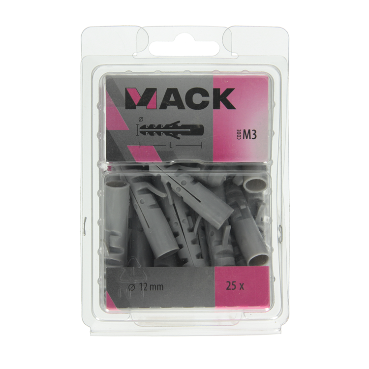Afbeelding laden in galerijviewer, Mack 1018157 - plug polyethyleen 25 st 12mm | 3 stuks
