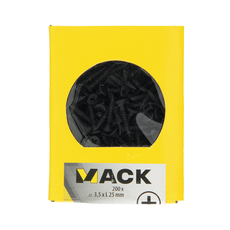 Afbeelding laden in galerijviewer, Mack 1020162 - gipsplaatschroef zwart gefosfat. 200 st 3,5 x 25 mm | 5 stuks
