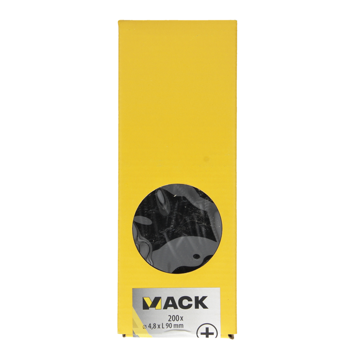 Afbeelding laden in galerijviewer, Mack 1020168 - gipsplaatschroef zwart gefosfat. 200 st 4,8 x 90 mm | 1 stuks
