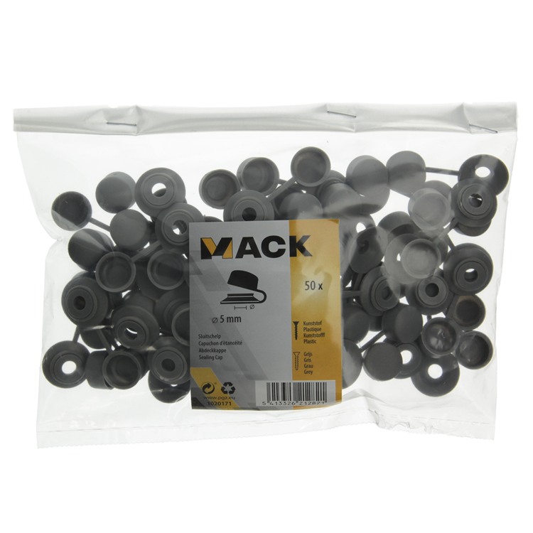 Chargez l'image dans la visionneuse de la galerie, Mack 1020171 - sluitschelp grijs 50 st. 5mm | 5 stuks
