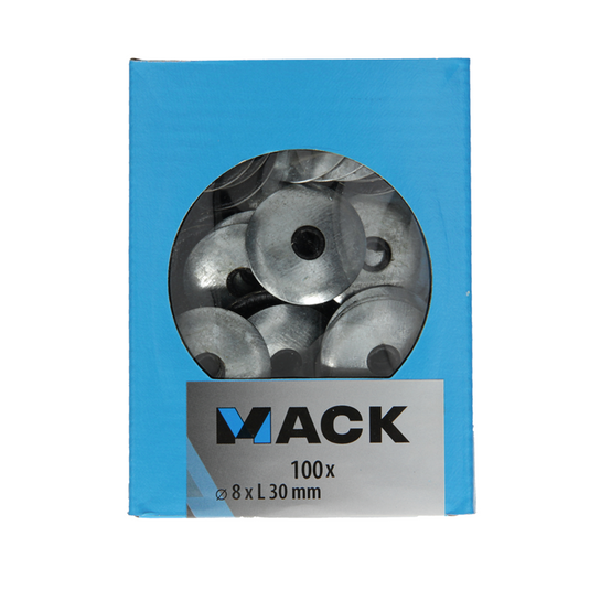 Mack 1020225 - dichtingsring bitumen verzinkt100 st 8,0 x 30 mm | 5 stuks