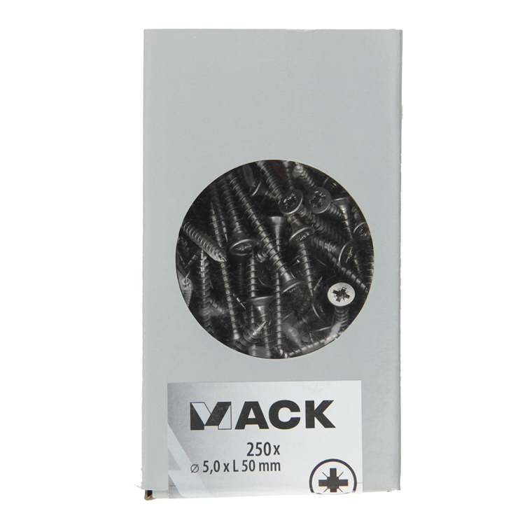 ギャラリービューアに画像をロードする, Mack 1020280 - spaanplaatschroef vz kop inox a2 250 st 5,0 x 50 mm | 2 stuks
