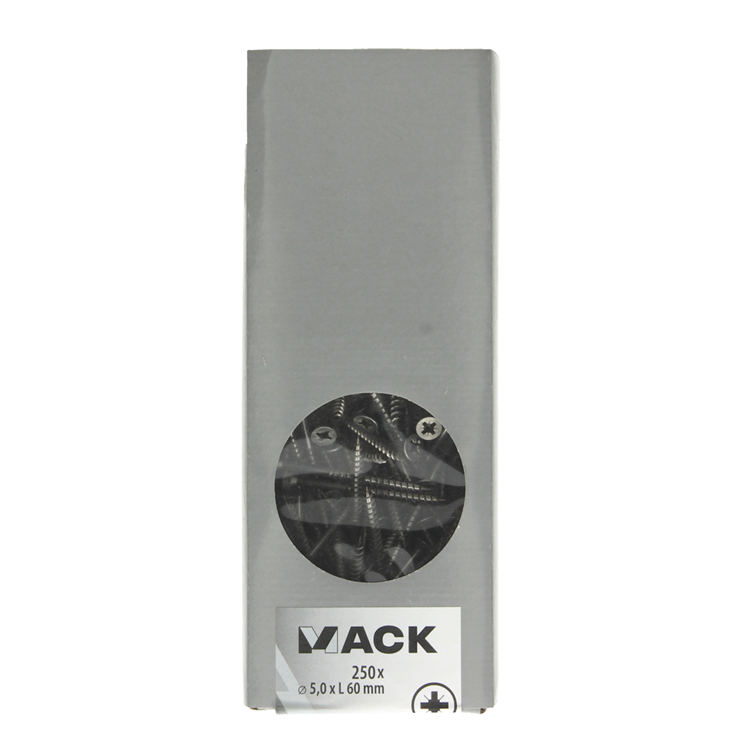 Afbeelding laden in galerijviewer, Mack 1020281 - spaanplaatschroef vz kop inox a2 250 st 5,0 x 60 mm | 2 stuks
