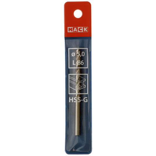 Mack 1018406 - metaalboor hss g din 338 ø 5,0 x 86 mm | 5 stuks
