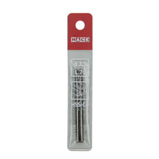 Mack 1018423 - metaalboor hss co5% din 338 ø 3,5 x 70 mm 2st | 5 stuks