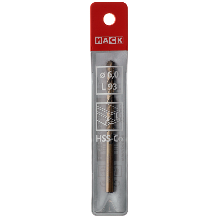 Afbeelding laden in galerijviewer, Mack 1018428 - metaalboor hss co5% din 338 ø 6,0 x 93 mm | 5 stuks
