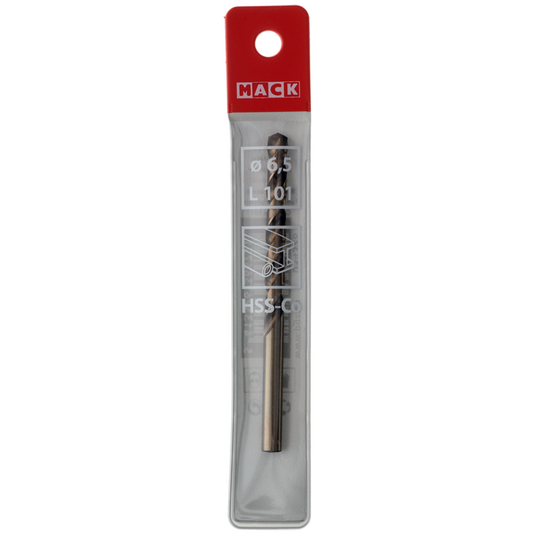 Mack 1018429 - metaalboor hss co5% din 338 ø 6,5 x 101 mm | 5 stuks