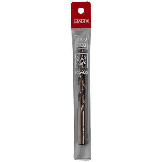 Mack 1018434 - metaalboor hss co5% din 338 ø 10,0 x 133 mm | 5 stuks