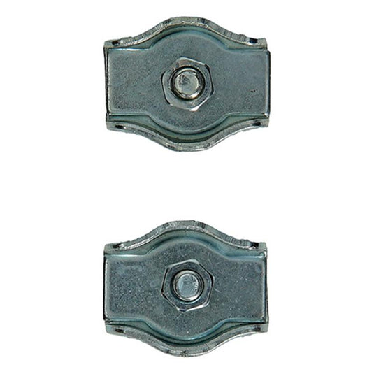 Mack 1008518 - 2 staaldraadklemmen 5mm simplex verzinkt | 10 stuks