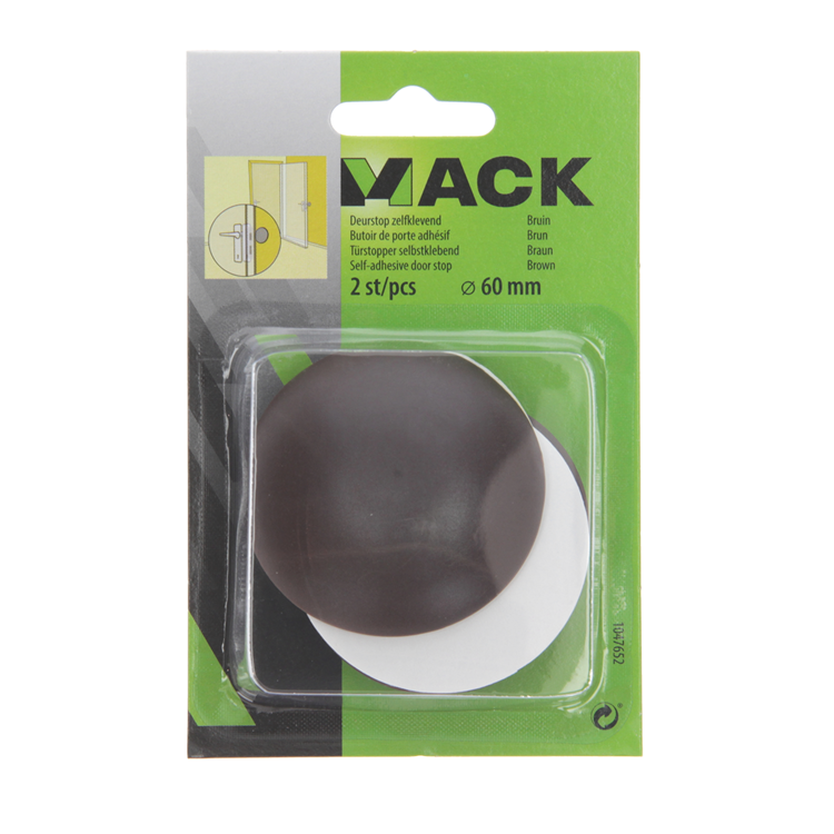 Chargez l'image dans la visionneuse de la galerie, Mack 1047652 - deurstop zelfklevend bruin ø 60 mm 2 st pcs | 6 stuks
