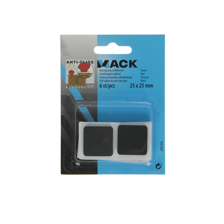 ギャラリービューアに画像をロードする, Mack 1047668 - antislipstrip zelfklevend zwart 25 x 25 mm 6 st pcs | 12 stuks
