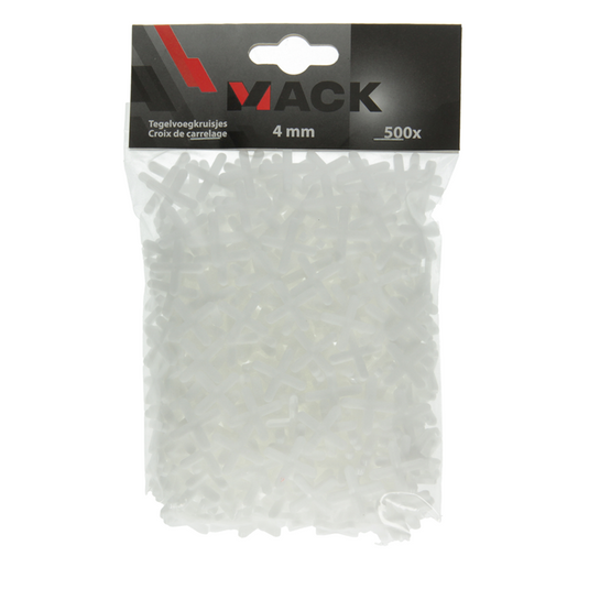 Mack 1066056 - tegelvoegkruisjes 4mm 500st | 5 stuks