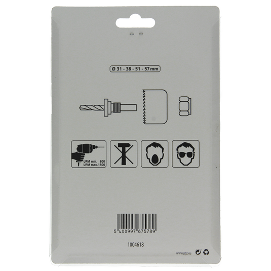 Mack 1004618 - gatzaagset 5 delig voor steen en tegels | 3 stuks