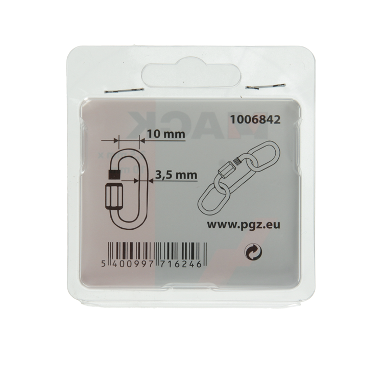 Laden Sie das Bild in Galerie -Viewer, Mack 1006842 - 2 loze schakels verzinkt+moer bl 3,5mm | 5 stuks
