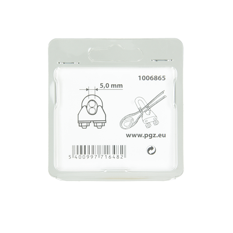 Afbeelding laden in galerijviewer, Mack 1006865 - 4 staaldraadklemmen crosby verzinkt 5mm bl | 5 stuks
